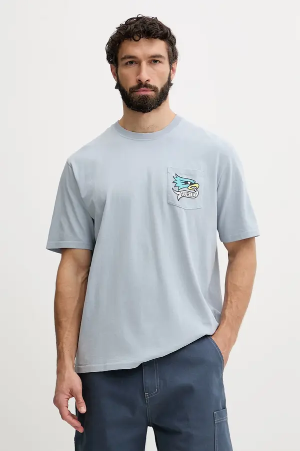 Hurley Hurley oversize majica kratkih rukava za muškarce od pamuka ETAM