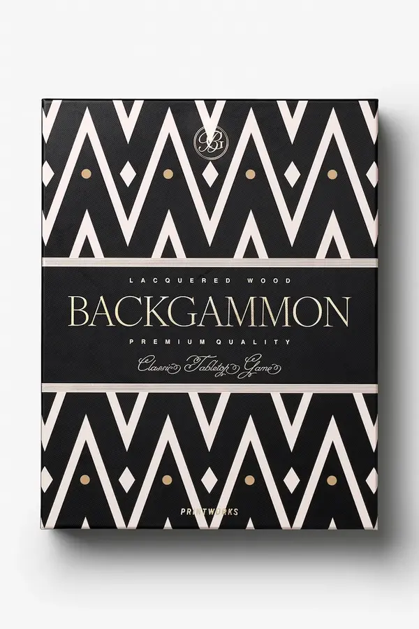 Printworks Igra Printworks Lacquered Backgammon 24 x 31 cm