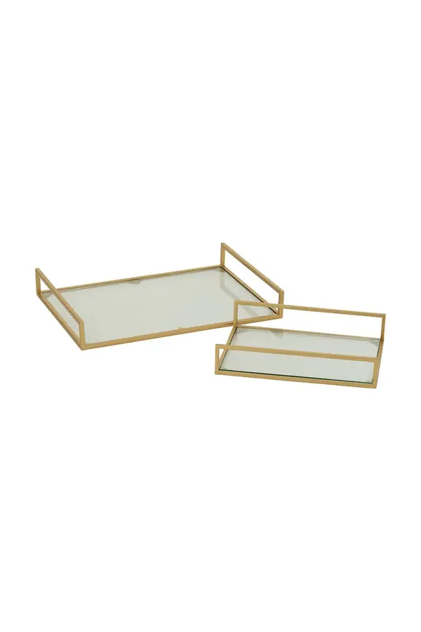 J-Line J-Line set poslužavnika za posluživanje od stakla 50 x 35 x 7 cm