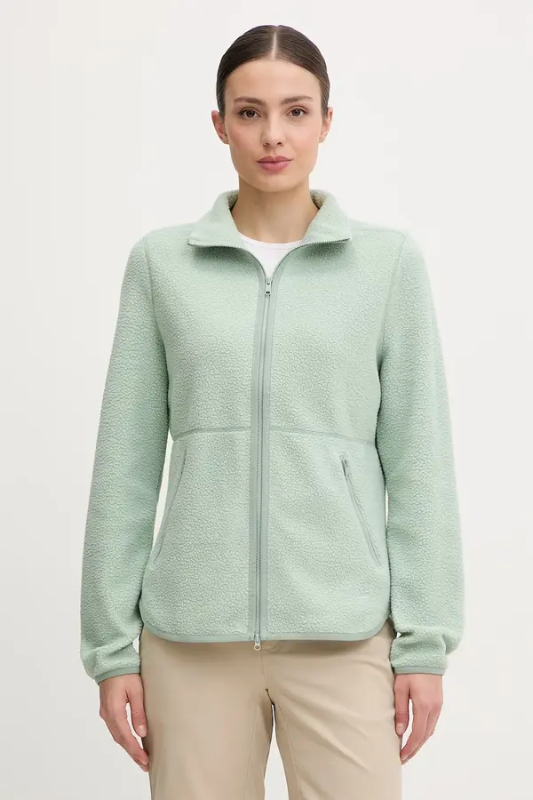 Jack Wolfskin Jack Wolfskin dukserica na zakopčavanje za žene s flisom Lite Curl