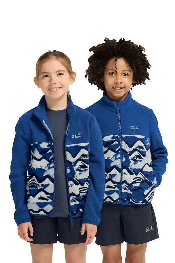 Jack Wolfskin Jack Wolfskin dukserica sa flisom za djecu PAW ERA 100 PRINT FZ K