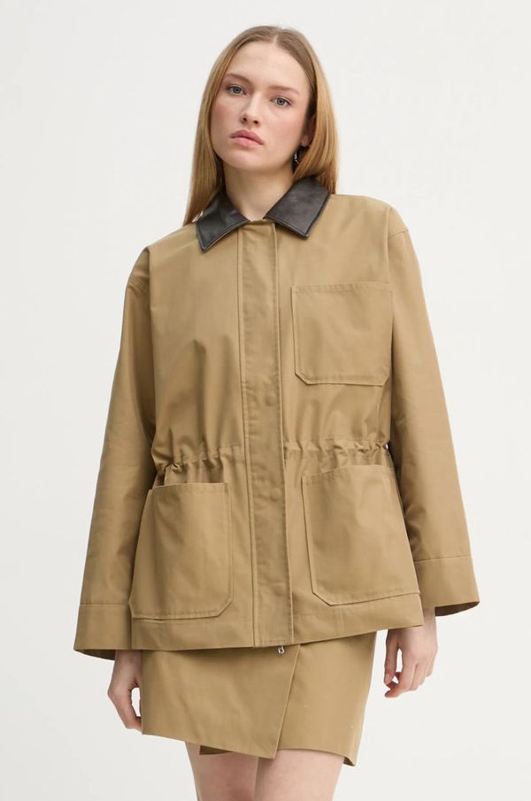 2NDDAY Jakna 2NDDAY Bruce za žene, boja: zelena, za prijelazno razdoblje, oversize, 2252112127