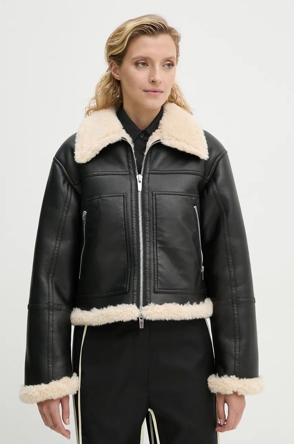 A.L.C. Jakna A.L.C. Avery za žene, boja: crna, za prijelazno razdoblje, oversize, 1JAKT00876