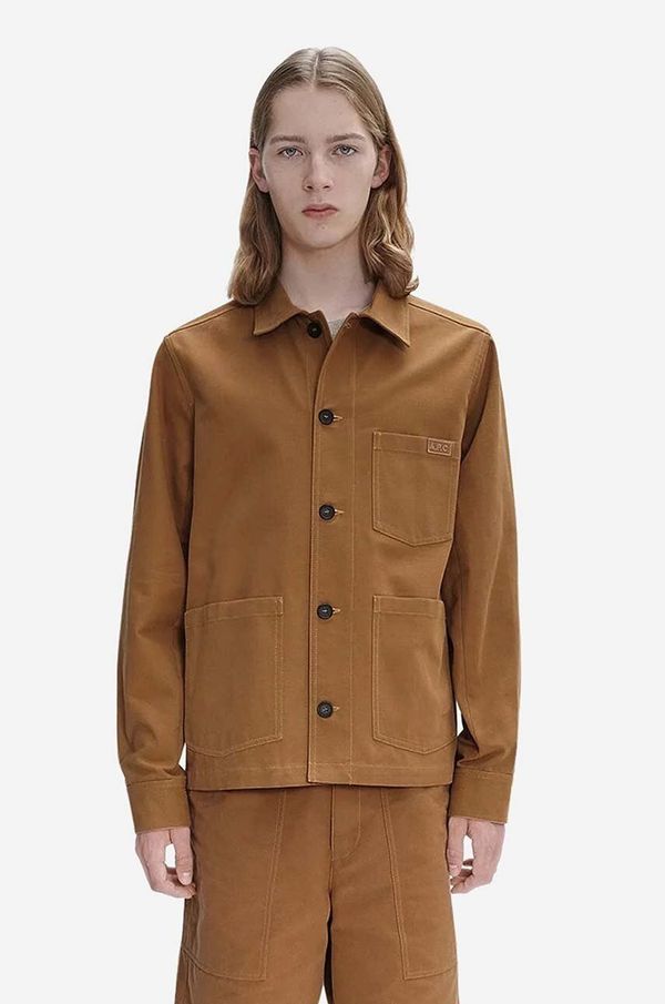 A.P.C. Jakna A.P.C. Veste Chico za muškarce, boja: smeđa, za prijelazno razdoblje, COGBJ-H02800 CARAMEL