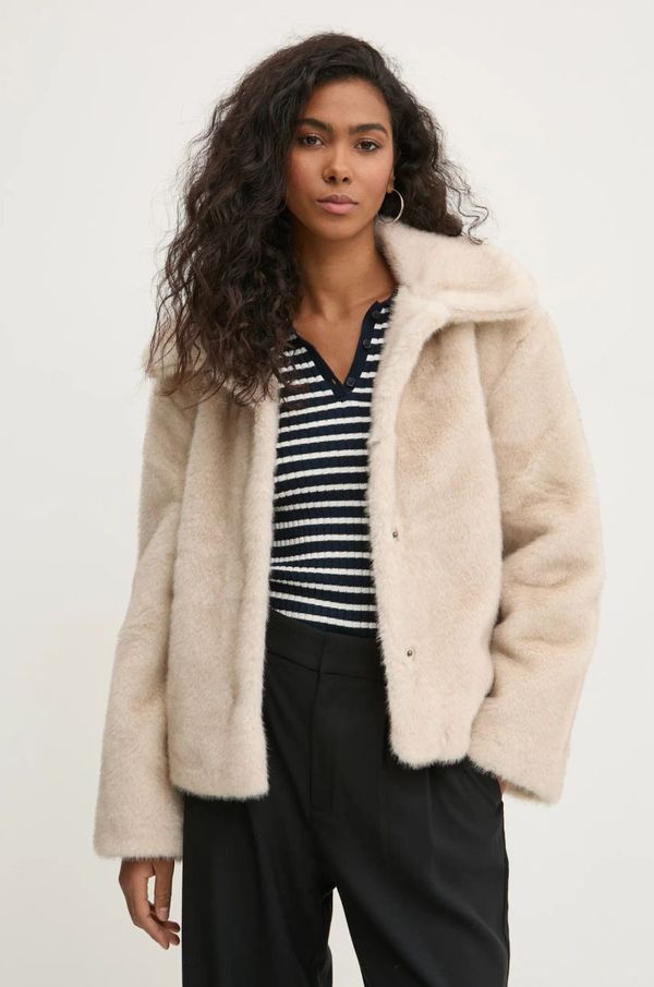 Abercrombie & Fitch Jakna Abercrombie & Fitch za žene, boja: bež, za prijelazno razdoblje, KI144-4262