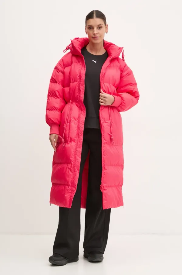 adidas by Stella McCartney Jakna adidas by Stella McCartney za žene, boja: crvena, za zimu, IX3083