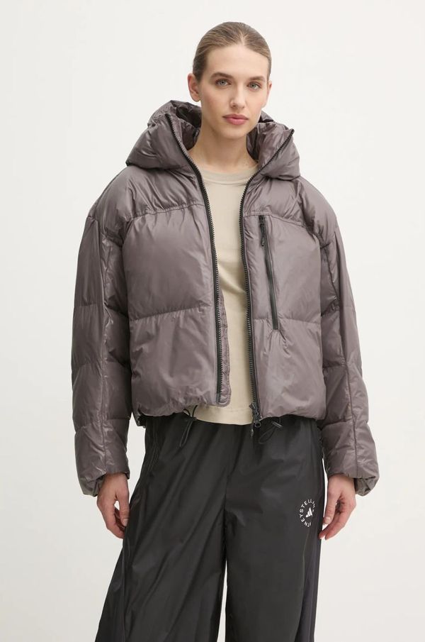 adidas by Stella McCartney Jakna adidas by Stella McCartney za žene, boja: smeđa, za zimu, IW9841