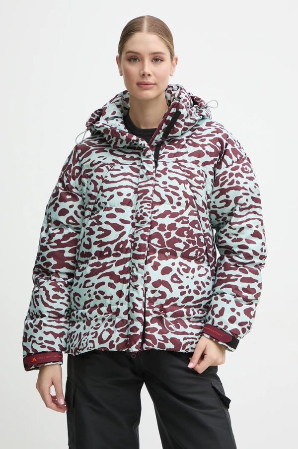 adidas by Stella McCartney Jakna adidas by Stella McCartney za žene, boja: tirkizna, za zimu, oversize, IW3844