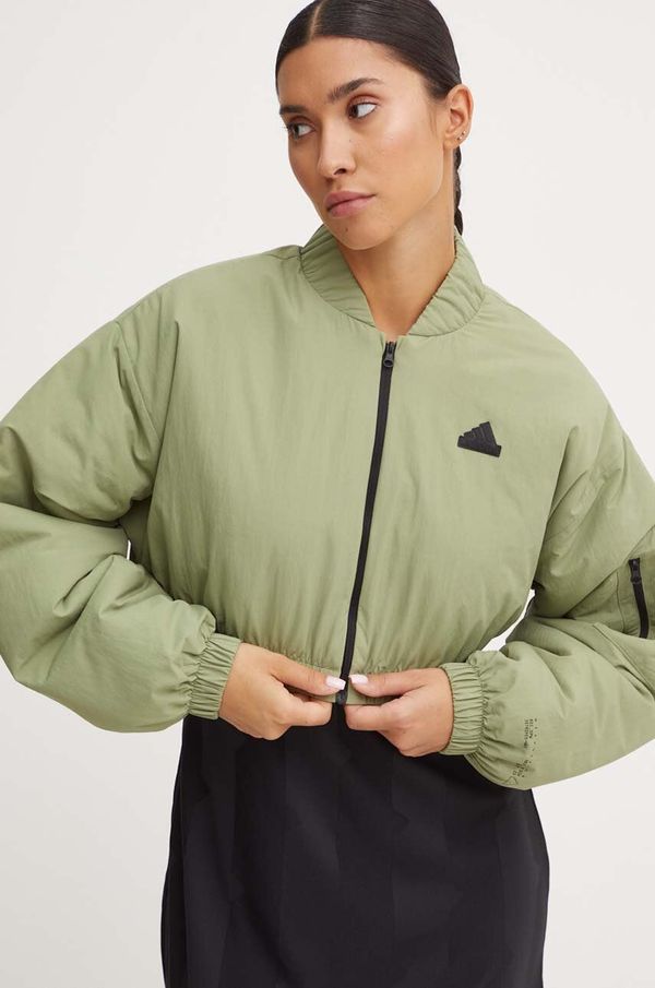 adidas Jakna adidas City Escape za žene, boja: zelena, za prijelazno razdoblje, oversize, IW5224