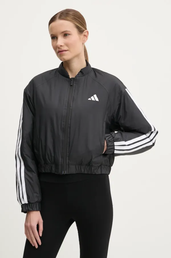 adidas Jakna adidas Essential za žene, boja: crna, za prijelazno razdoblje, JD1296