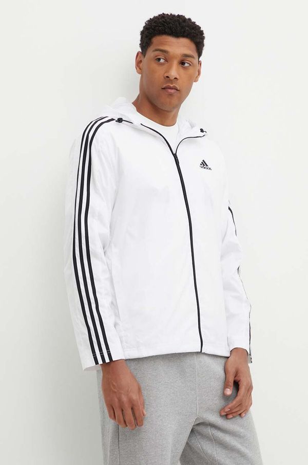 adidas Jakna adidas Essentials za muškarce, boja: bijela, za prijelazno razdoblje, IB0382