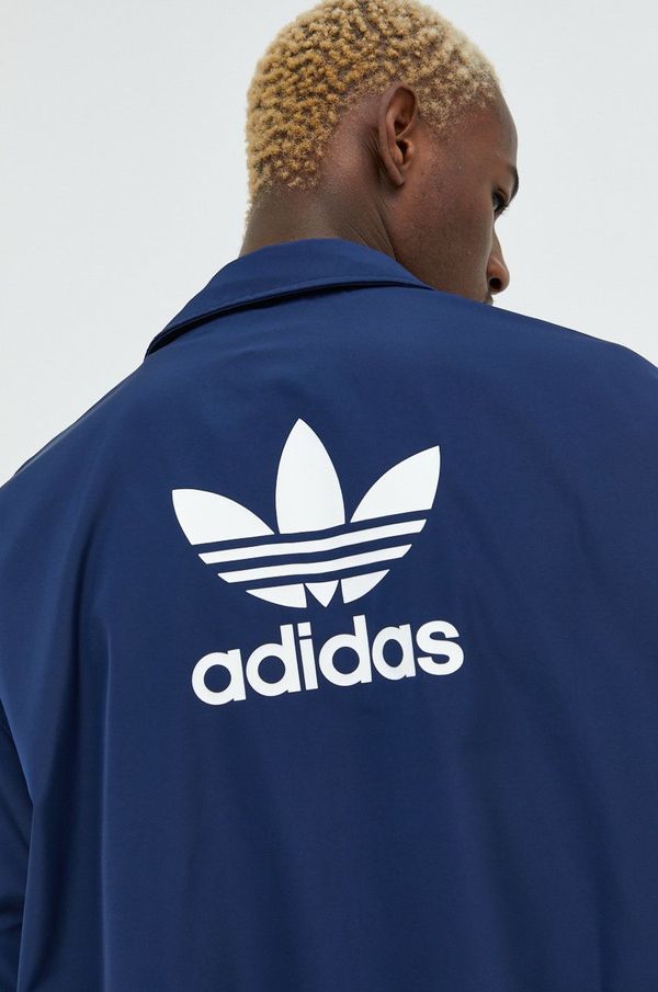 adidas Originals Jakna adidas Originals za muškarce, boja: tamno plava, za prijelazno razdoblje, oversize