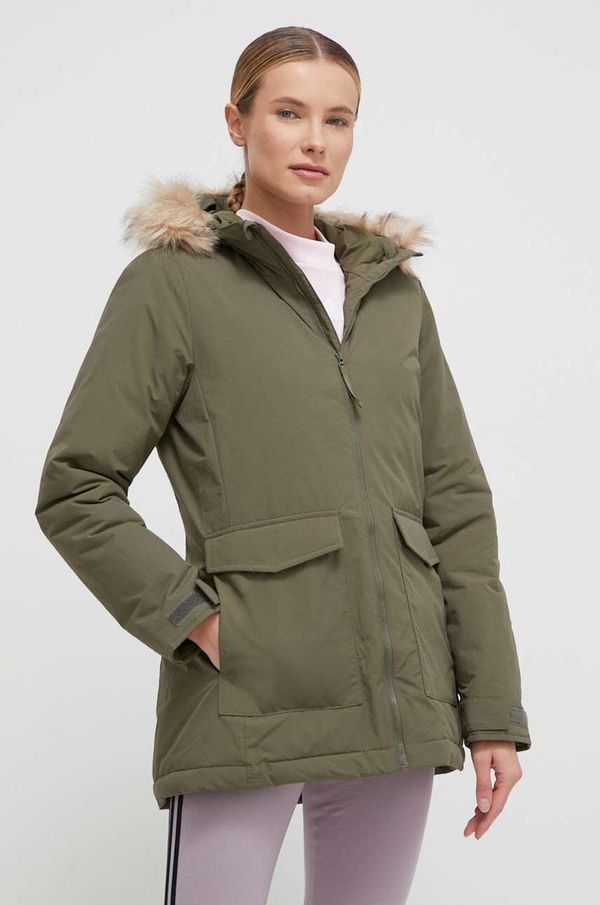 adidas Jakna adidas za žene, boja: zelena, za zimu