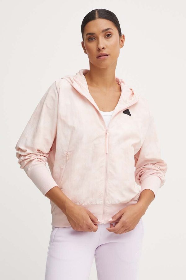 adidas Jakna adidas ZNE za žene, boja: ružičasta, za prijelazno razdoblje, oversize, IW7735