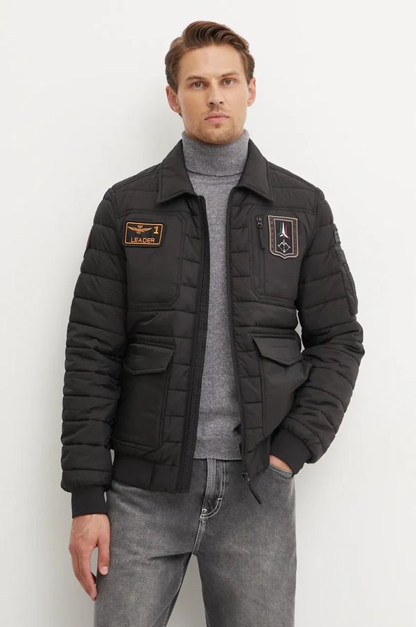 Aeronautica Militare Jakna Aeronautica Militare za muškarce, boja: crna, za prijelazno razdoblje, AB2191CT3375