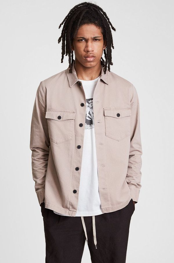 AllSaints Jakna AllSaints muška, boja siva,