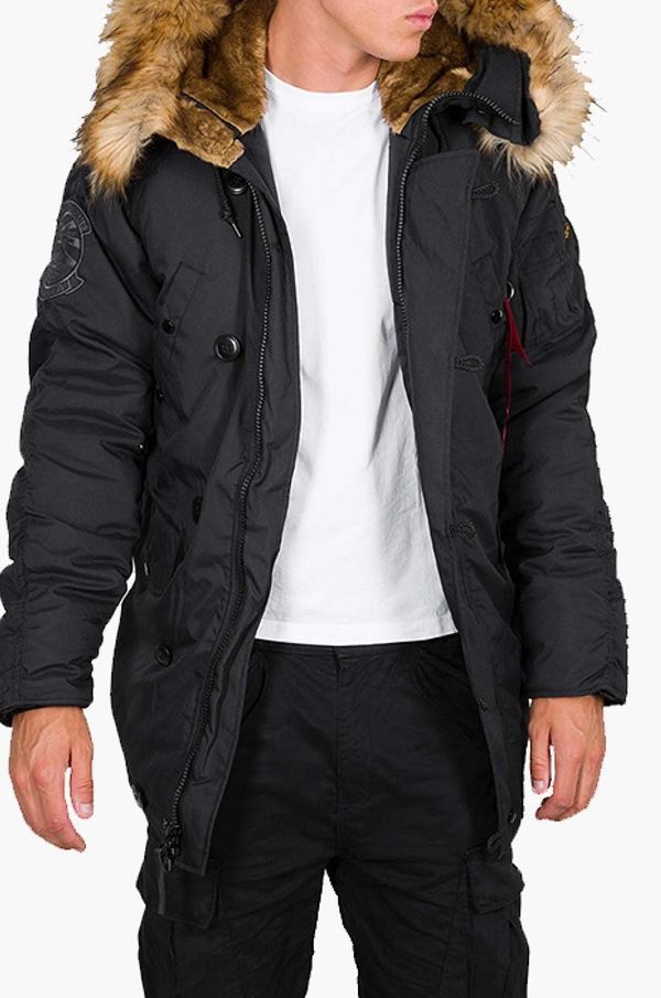 Alpha Industries Jakna Alpha Industries Explorer za muškarce, boja: crna, za zimu, 193128.03-black