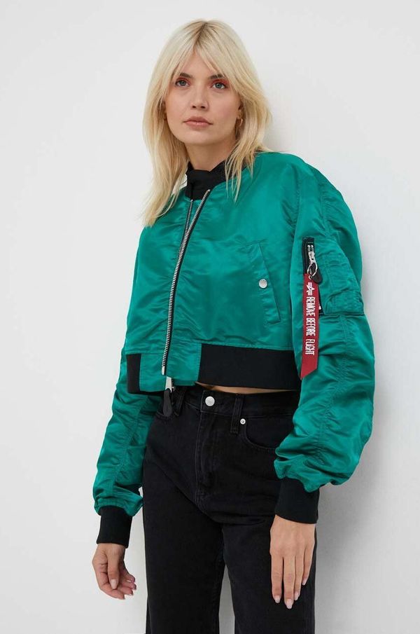 Alpha Industries Jakna Alpha Industries MA-1 BOXY WMN za žene, boja: zelena, za prijelazno razdoblje