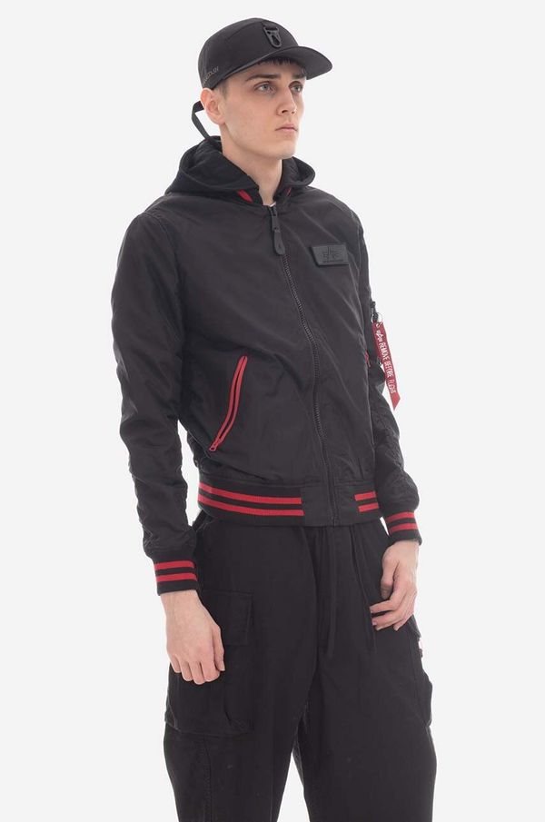 Alpha Industries Jakna Alpha Industries MA-1 TT Hood Defense za muškarce, boja: crna, za prijelazno razdoblje, 126108.03-black