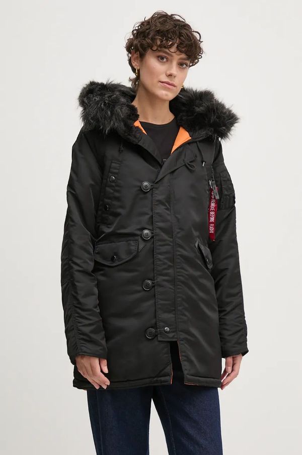 Alpha Industries Jakna Alpha Industries N-3B VF 59 Wmn za žene, boja: crna, za zimu, 113007
