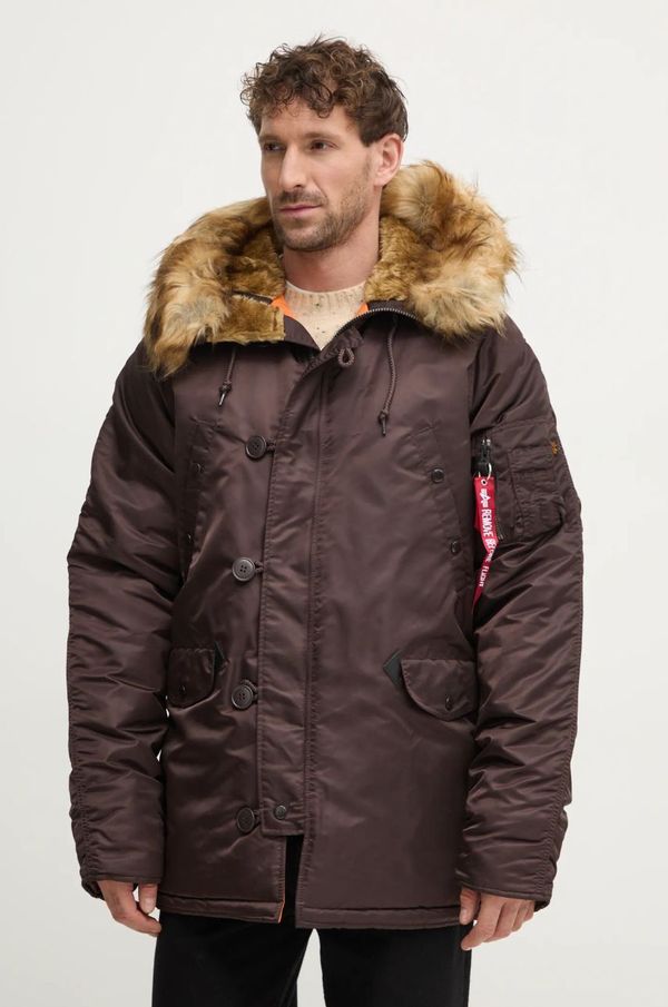 Alpha Industries Jakna Alpha Industries N-3B VF 59 za muškarce, boja: smeđa, za zimu, 103141