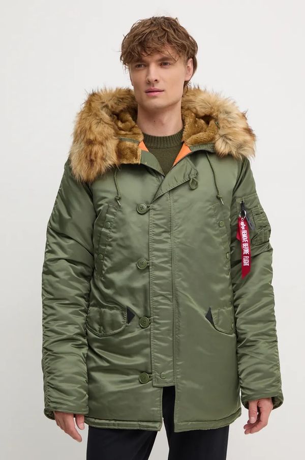 Alpha Industries Jakna Alpha Industries N3B VF 59 za muškarce, boja: zelena, za zimu, 103141.01-green