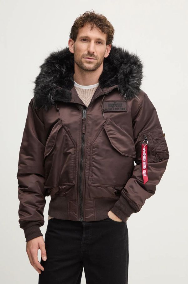 Alpha Industries Jakna Alpha Industries za muškarce, boja: smeđa, za zimu