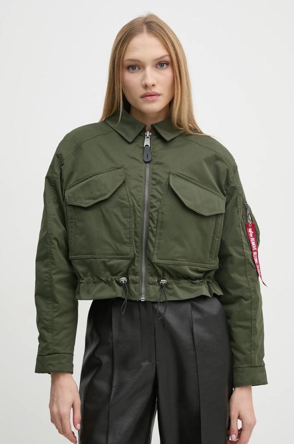 Alpha Industries Jakna Alpha Industries za žene, boja: zelena, za zimu, oversize, 148011