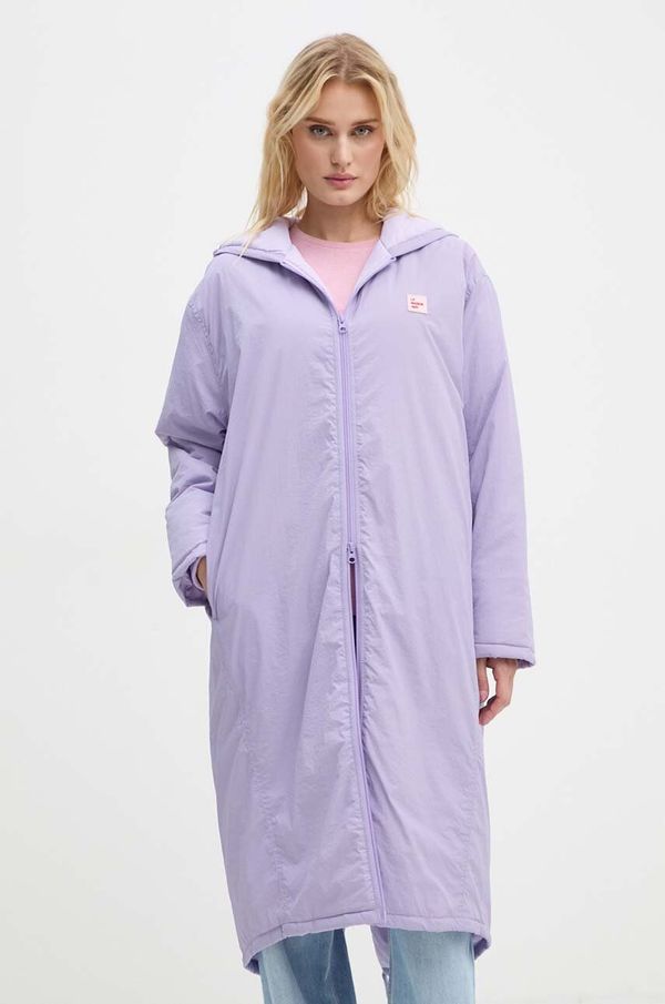 American Vintage Jakna American Vintage za žene, boja: ljubičasta, za prijelazno razdoblje, ZOT17CH24