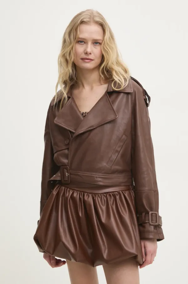 Answear Lab Jakna Answear Lab boja: smeđa, za prijelazno razdoblje