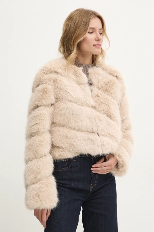 Answear Lab Jakna Answear Lab za žene, boja: bež, za prijelazno razdoblje