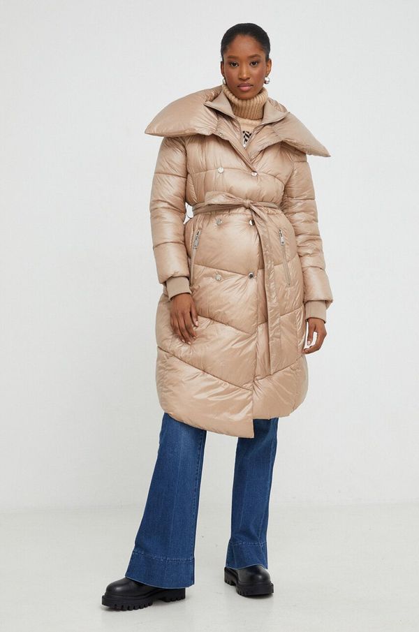 Answear Lab Jakna Answear Lab za žene, boja: bež, za zimu