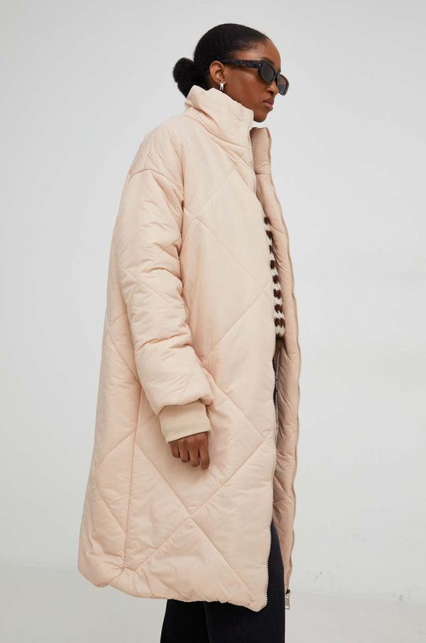 Answear Lab Jakna Answear Lab za žene, boja: bež, za zimu, oversize