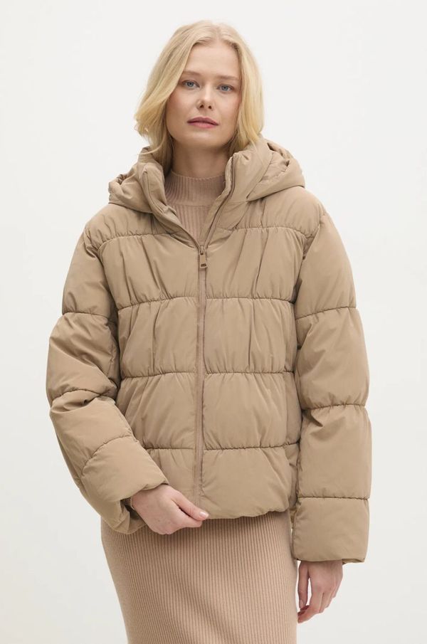 Answear Lab Jakna Answear Lab za žene, boja: bež, za zimu