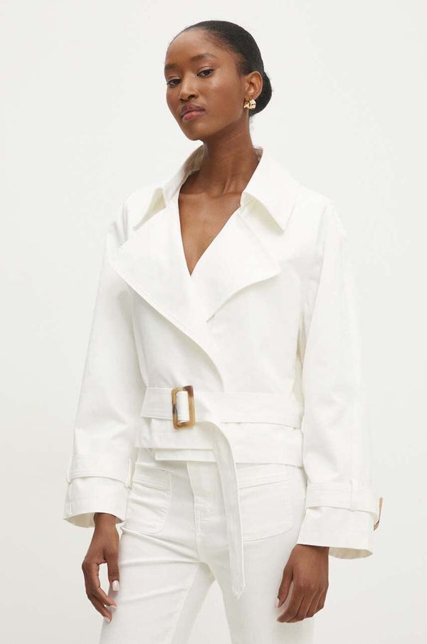 Answear Lab Jakna Answear Lab za žene, boja: bijela, za prijelazno razdoblje