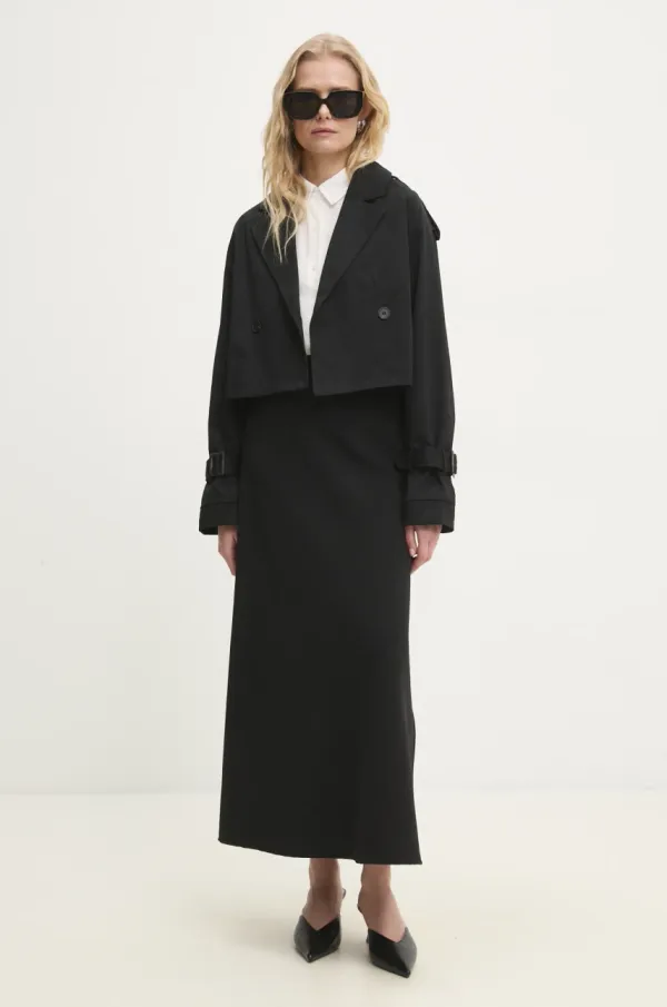 Answear Lab Jakna Answear Lab za žene, boja: crna, za prijelazno razdoblje