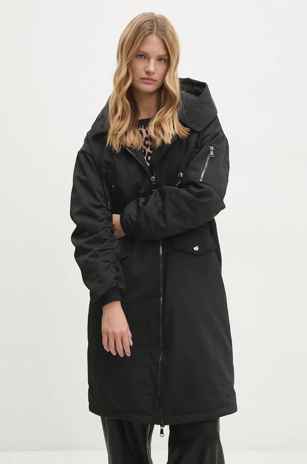 Answear Lab Jakna Answear Lab za žene, boja: crna, za prijelazno razdoblje