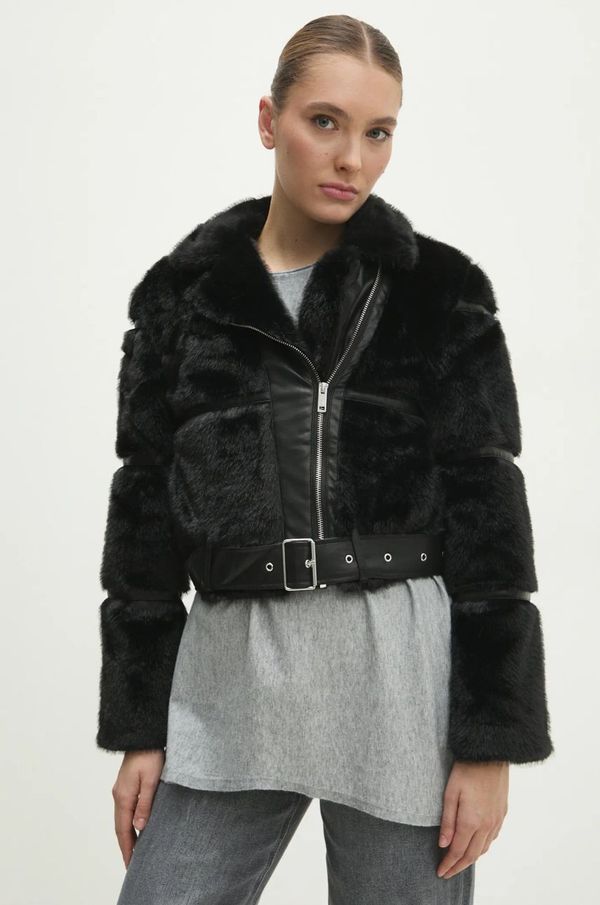 Answear Lab Jakna Answear Lab za žene, boja: crna, za prijelazno razdoblje