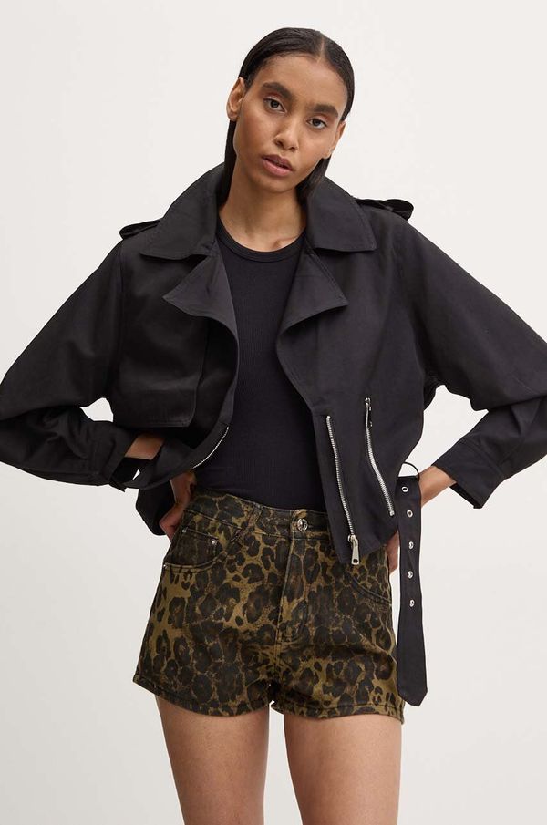 Answear Lab Jakna Answear Lab za žene, boja: crna, za prijelazno razdoblje