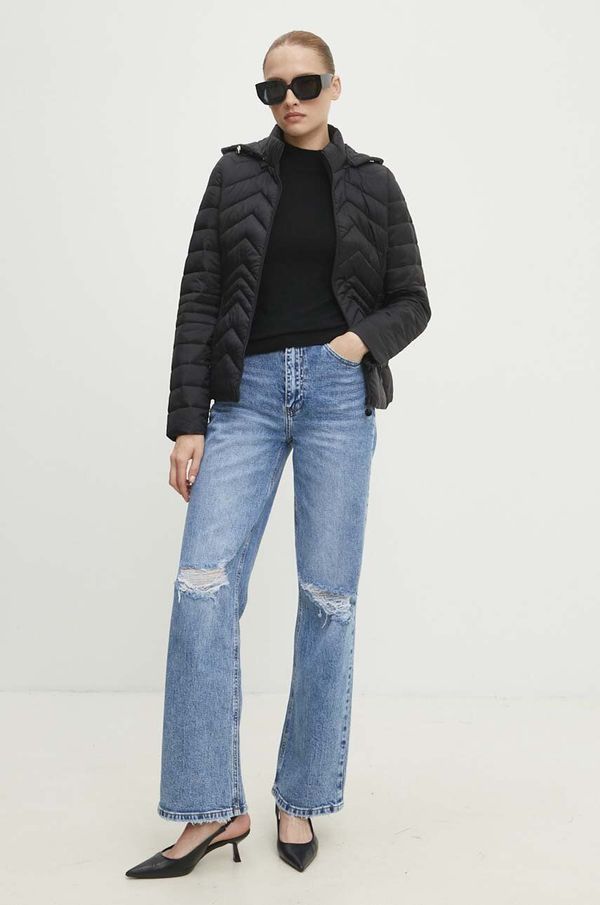 Answear Lab Jakna Answear Lab za žene, boja: crna, za prijelazno razdoblje