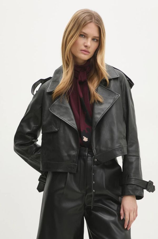 Answear Lab Jakna Answear Lab za žene, boja: crna, za prijelazno razdoblje