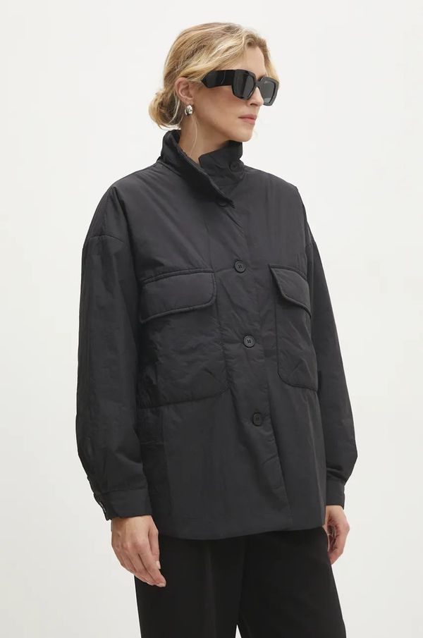 Answear Lab Jakna Answear Lab za žene, boja: crna, za prijelazno razdoblje, oversize