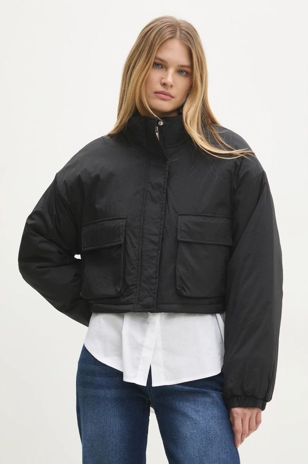 Answear Lab Jakna Answear Lab za žene, boja: crna, za prijelazno razdoblje, oversize