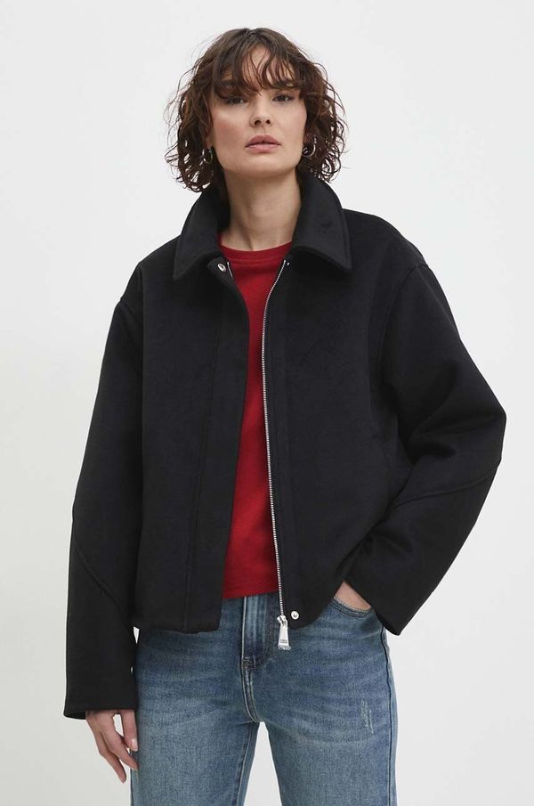 Answear Lab Jakna Answear Lab za žene, boja: crna, za prijelazno razdoblje, oversize