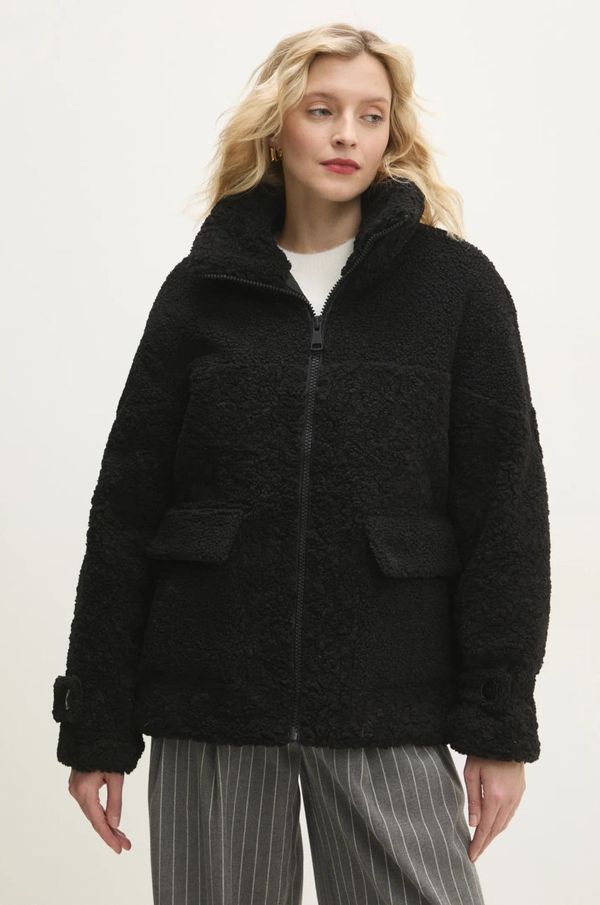 Answear Lab Jakna Answear Lab za žene, boja: crna, za prijelazno razdoblje, oversize