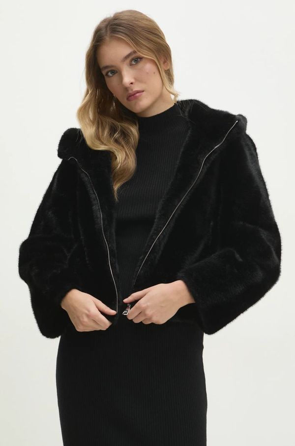 Answear Lab Jakna Answear Lab za žene, boja: crna, za prijelazno razdoblje, oversize