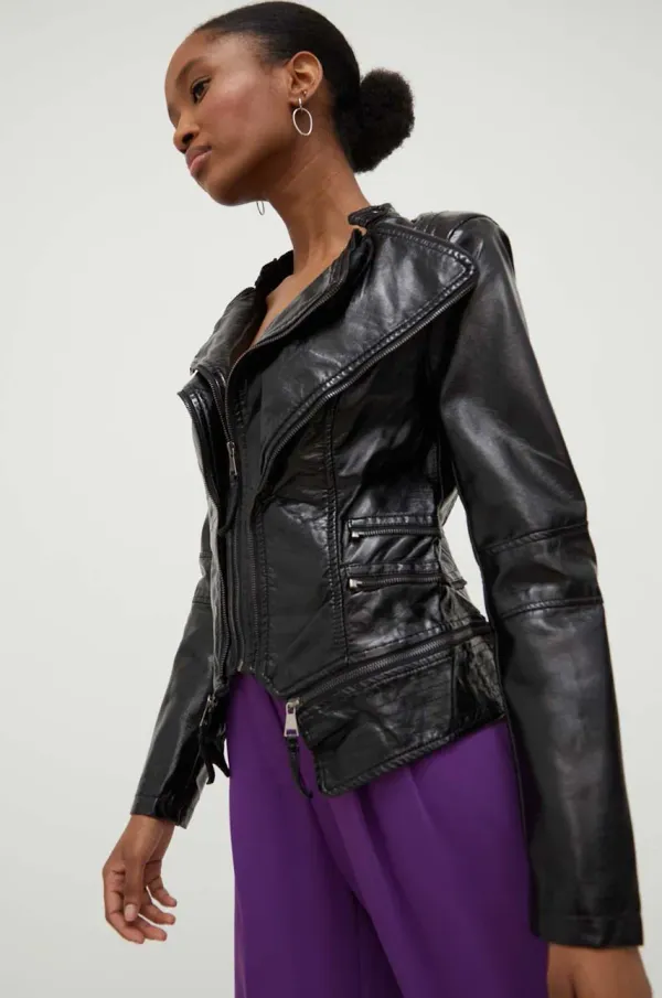 Answear Lab Jakna Answear Lab za žene, boja: crna, za prijelazno razdoblje