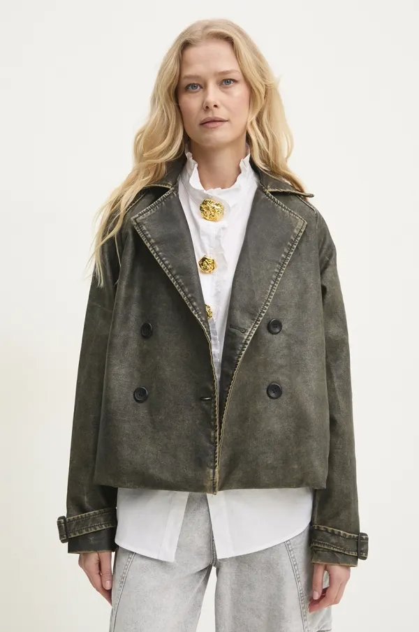 Answear Lab Jakna Answear Lab za žene, boja: smeđa, za prijelazno razdoblje