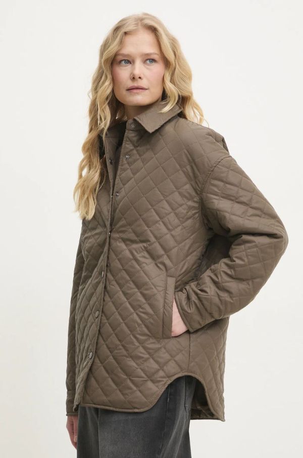 Answear Lab Jakna Answear Lab za žene, boja: smeđa, za prijelazno razdoblje