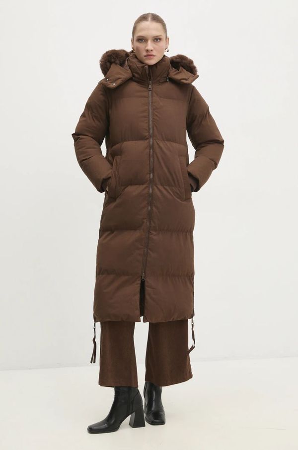 Answear Lab Jakna Answear Lab za žene, boja: smeđa, za zimu